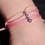 Light Pink Heart Bracelet 0.30ct