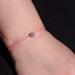Light Pink Heart Bracelet 0.30ct