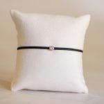  Black nylon cord bracelet with 0.10 carat lab-grown diamond in 925 silver – jKaldy Solo