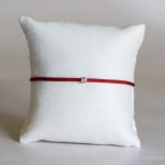  Bordeaux nylon cord bracelet with 0.05 carat lab-grown diamond in 925 silver – jKaldy Solo