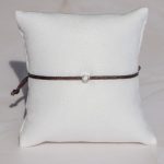  Brown nylon cord bracelet with 0.10 carat lab-grown diamond in 925 silver – jKaldy Solo