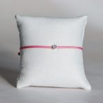  Dark pink nylon cord bracelet with 0.10 carat lab-grown diamond in 925 silver – jKaldy Solo