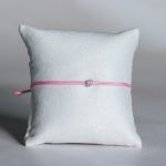  Light pink nylon cord bracelet with 0.10 carat lab-grown diamond in 925 silver – jKaldy Solo