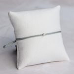  Silver grey nylon cord bracelet with 0.05 carat lab-grown diamond in 925 silver – jKaldy Solo