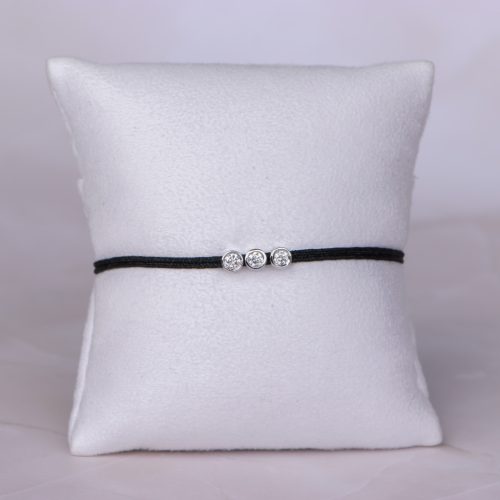 Schwarz Trio Armband 0.30ct (3x0.10ct)