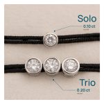 Schwarz Trio Armband 0.60ct (3x 0.20ct)