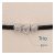 Schwarz Trio Heart Armband 0.30ct (3x0.10ct)