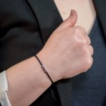 Schwarz Trio Heart Armband 0.30ct (3x0.10ct)