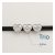 Schwarz Trio Heart Armband 0.90ct (3x0.30ct)