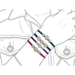 Bracelets mit synthetischen Diamanten