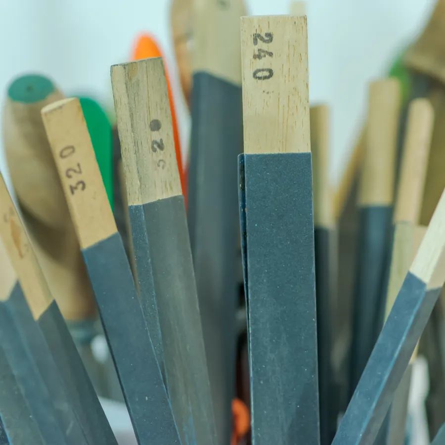 Feilen-Reihe im Goldschmiede-Atelier