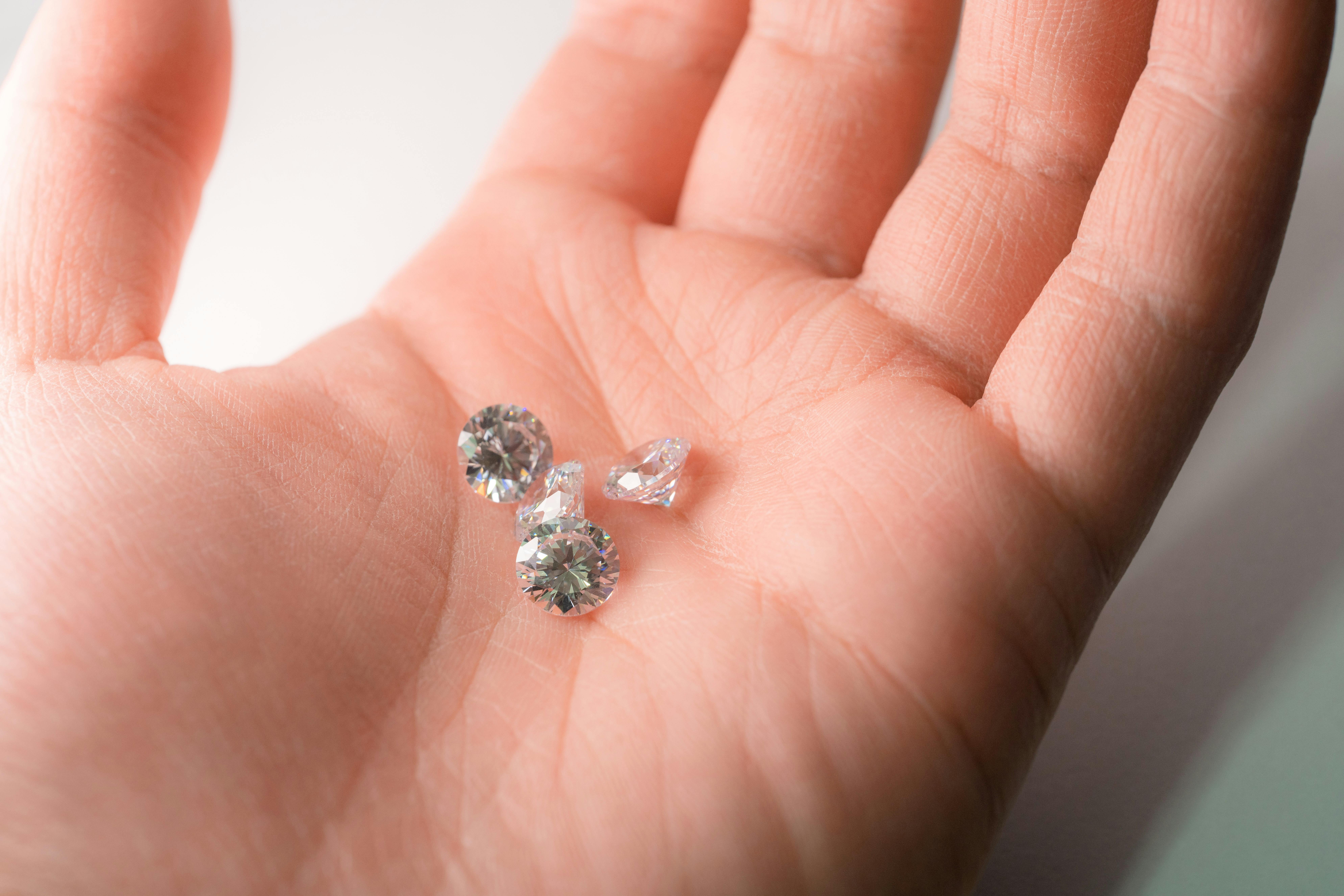 selection of different diamonds